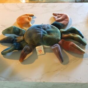 Ty Multicolor Plush Crab